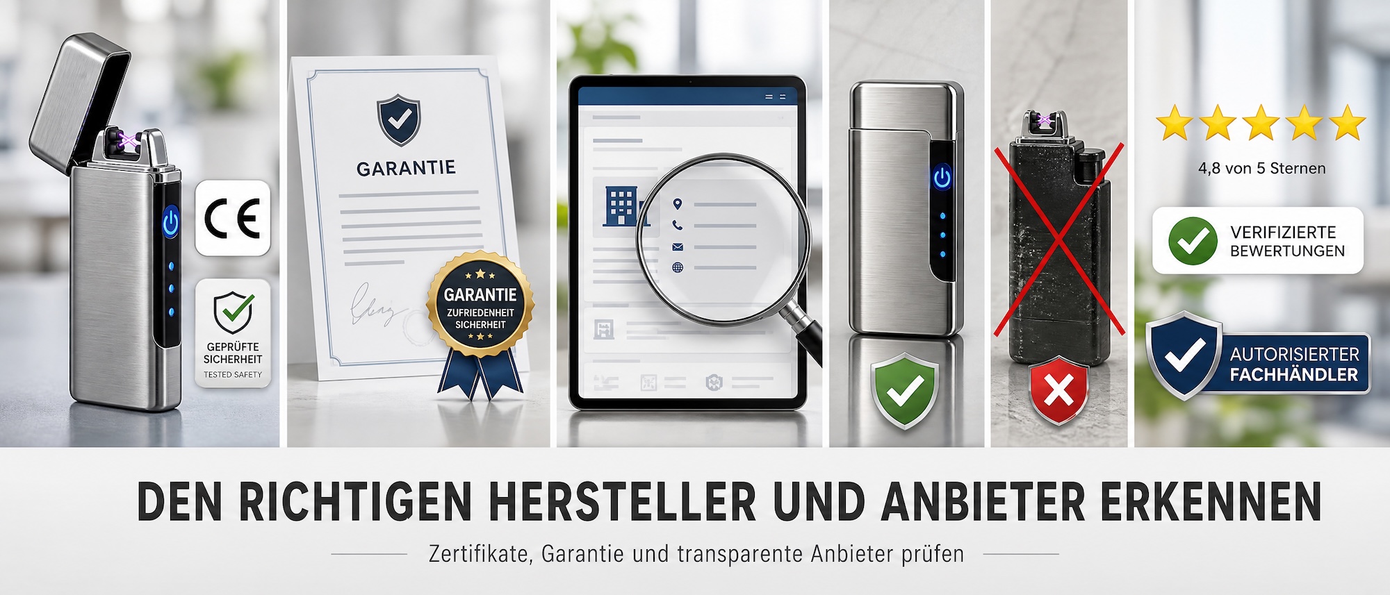 Den richtigen Hersteller und Anbieter erkennen