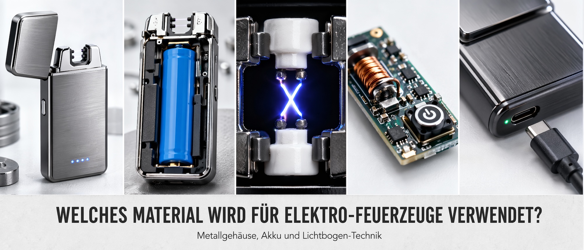 Welches Material wird für die Elektro Feuerzeuge verwendet?